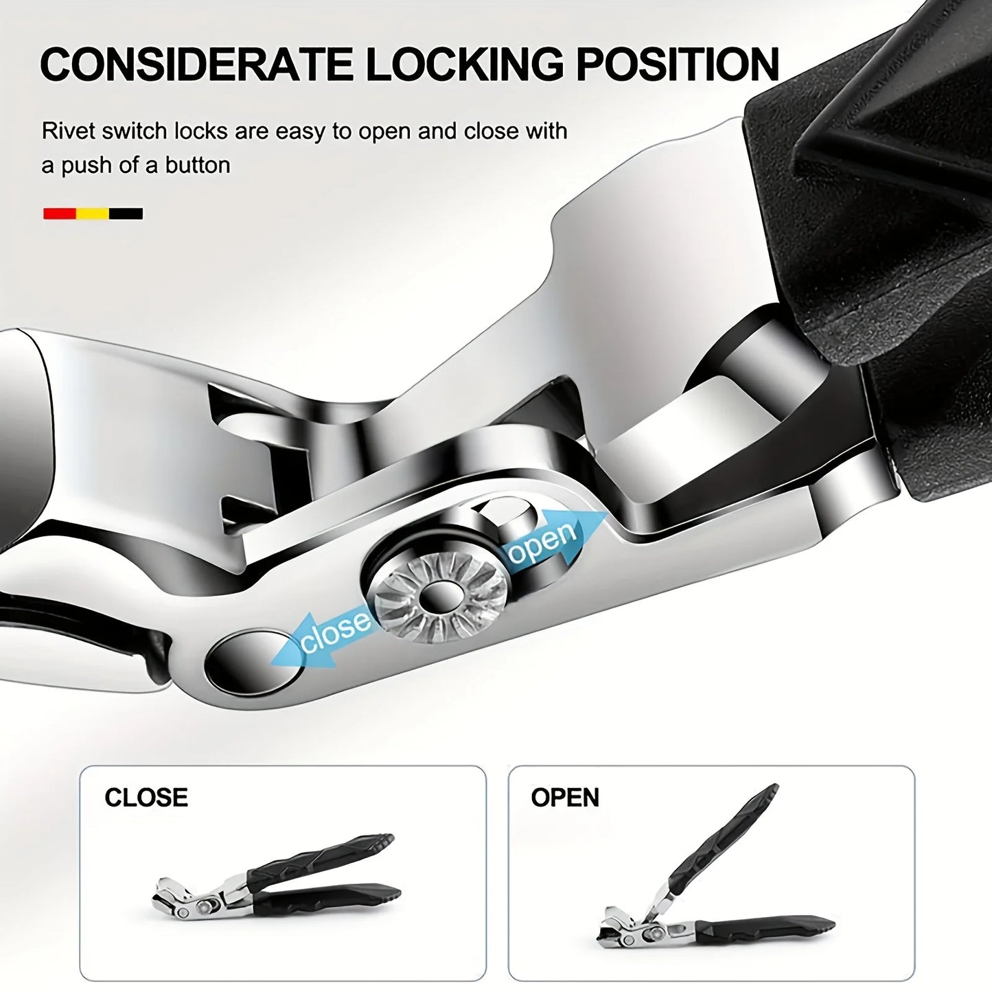 professional stainless-steel toenail clippers