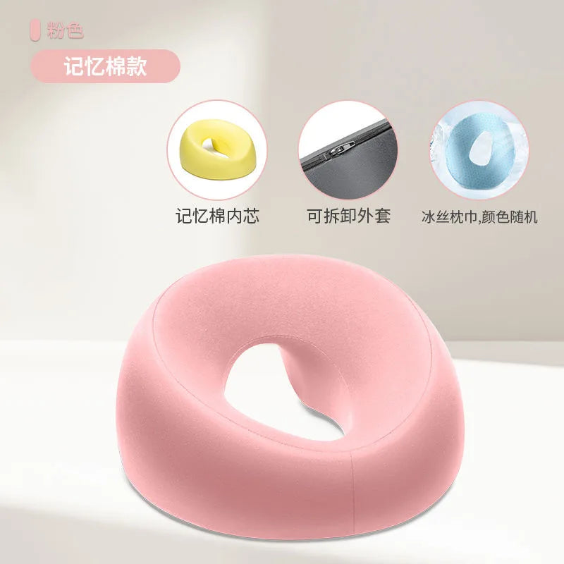 Lying Down Pillow Memory Foam Breathable Head Rest Support