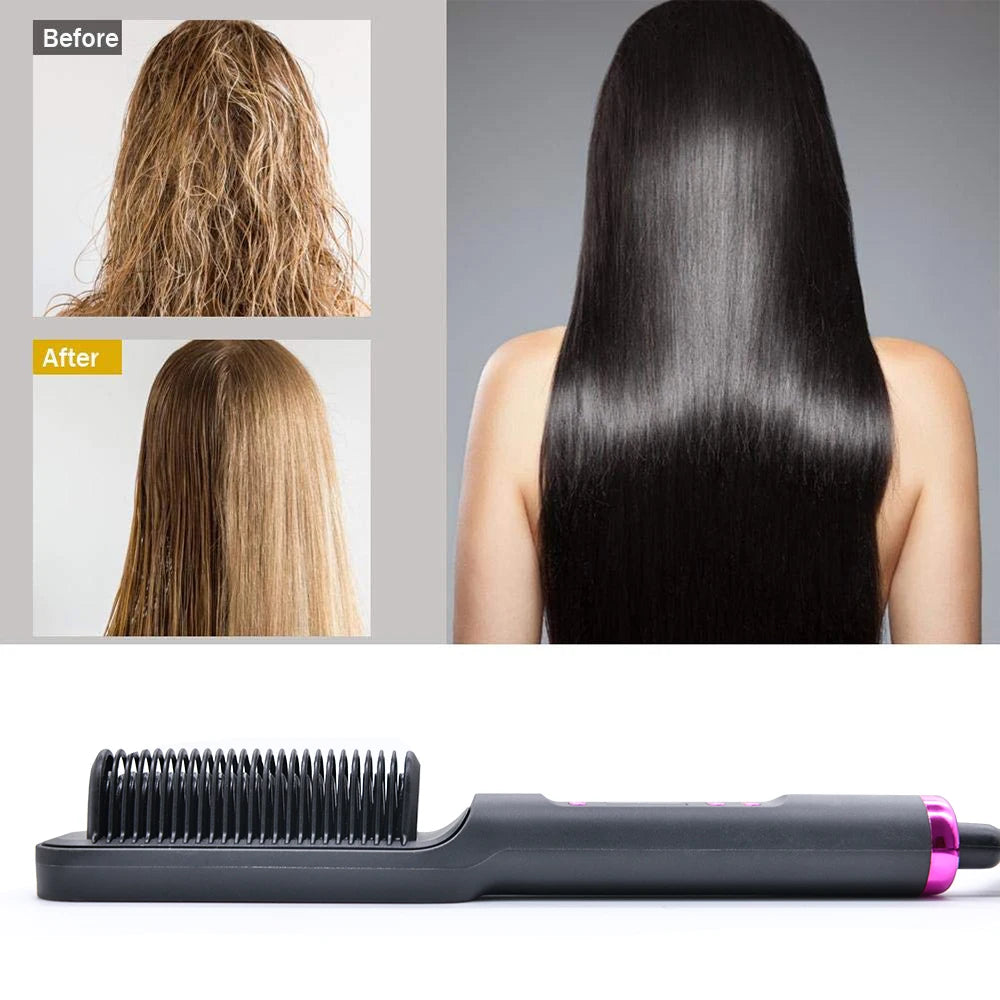 Electric Hot Comb Multifunctional Hair Straightener