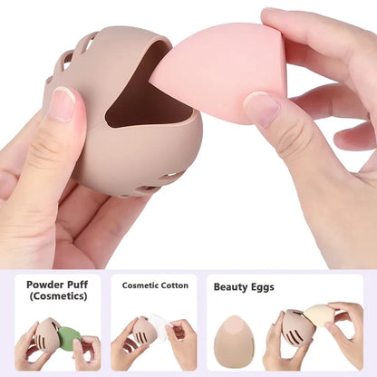 Makeup Sponge Holder – Breathable & Portable Beauty Blender Case