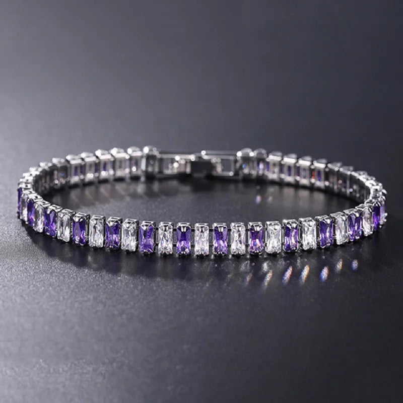 Luxury Zirconia Crystal Tennis Bracelet