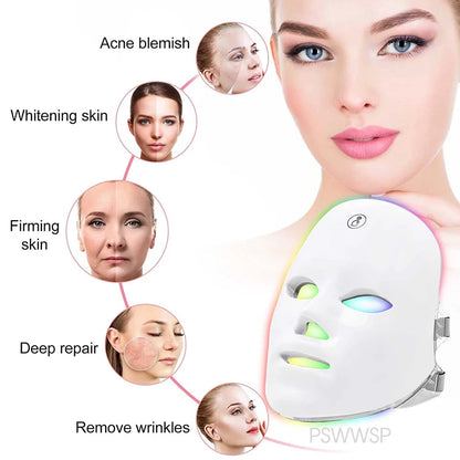 7 color LED Facial Mask