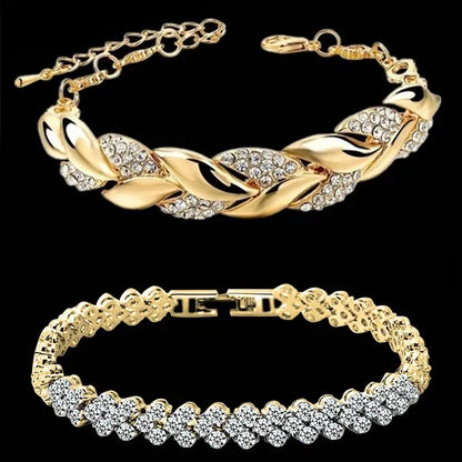 Luxury Love Braided Leaf Bracelet