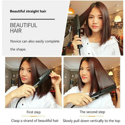 Professional Hair Straightener – 4-Temperature Ceramic Ionic Flat Iron