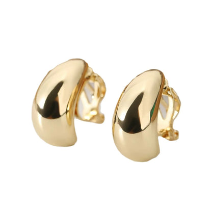 New French Light Luxury Droplet shaped Ear Clip with No Ear Holes