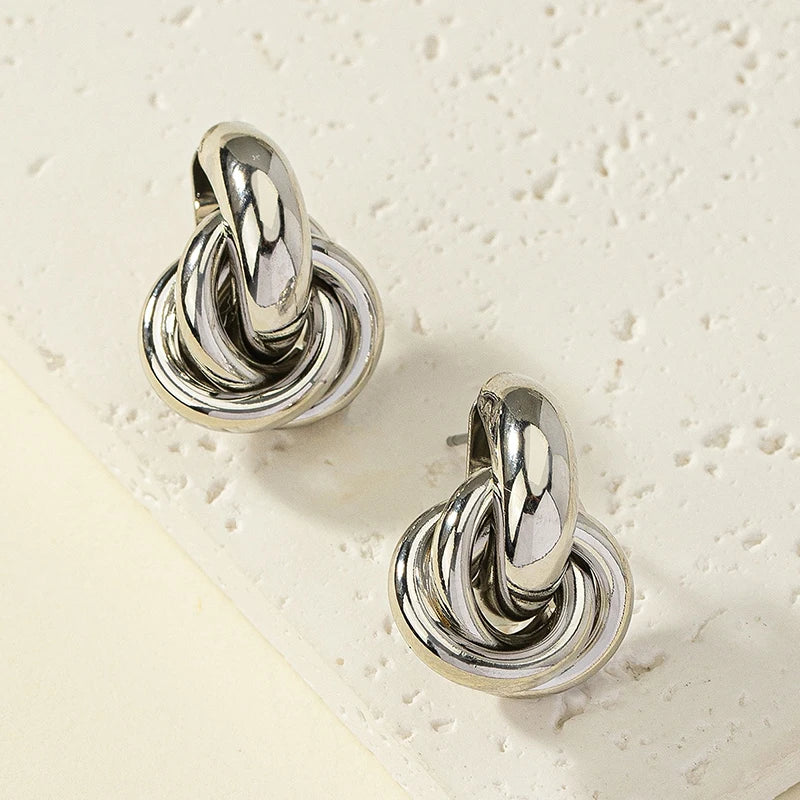 Knot Hoop Earring