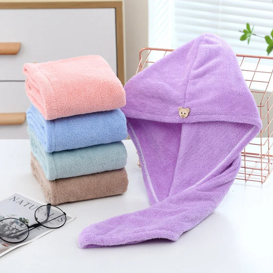 Ultra-Soft Quick-Dry Hair Towel for Women - Perfect for Long Hair