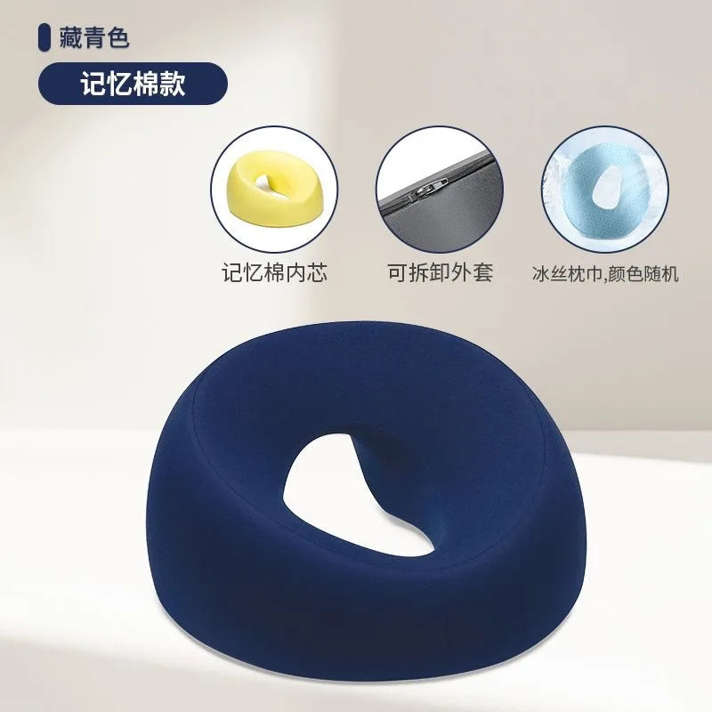 Lying Down Pillow Memory Foam Breathable Head Rest Support