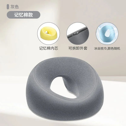 Lying Down Pillow Memory Foam Breathable Head Rest Support