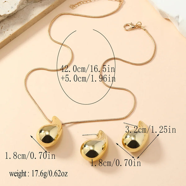 Elegant 3-Piece Feng Shui Jewelry Set – Necklace & Earrings for a Stylish Look