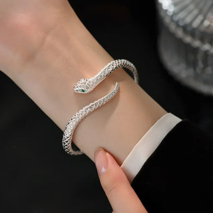 Silver Snake Shape Bracelet