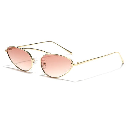 Trendy Cat-Eye Sunglasses – Chic Small Oval Frame & UV Protection