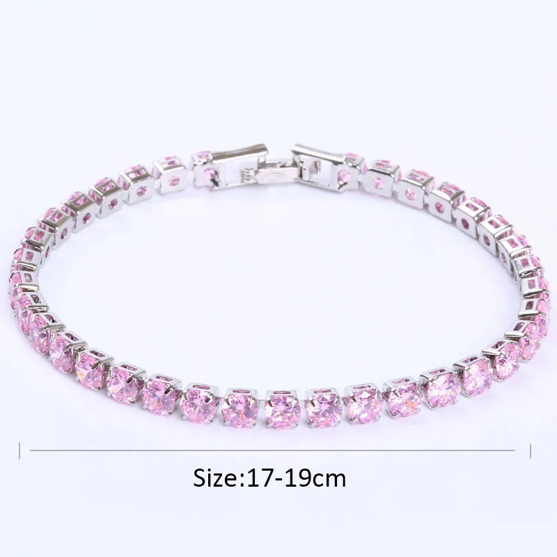 Luxury Zirconia Crystal Tennis Bracelet