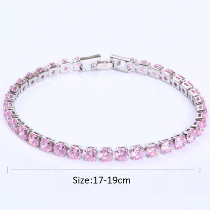 Luxury Zirconia Crystal Tennis Bracelet