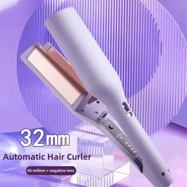 32mm Deep Wave Hair Curler - Adjustable Temperature Crimping Iron