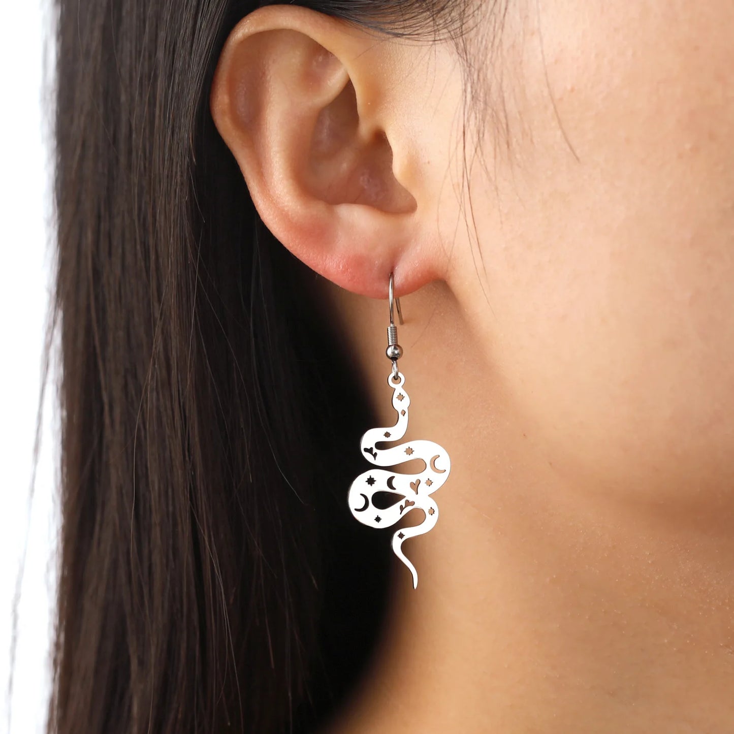 Punk Snake Shape Dangle Earrings – Edgy & Retro-Inspired Jewelry